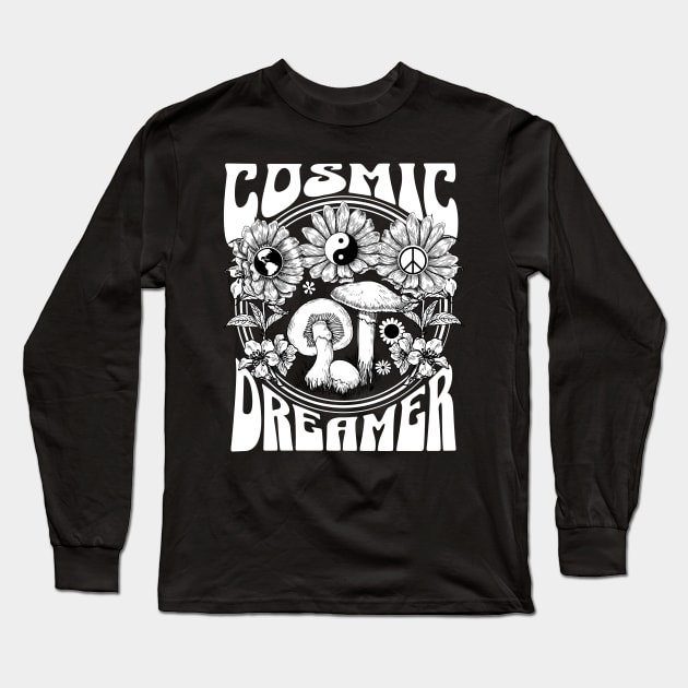 Cosmic dreamer Long Sleeve T-Shirt by onemoremask